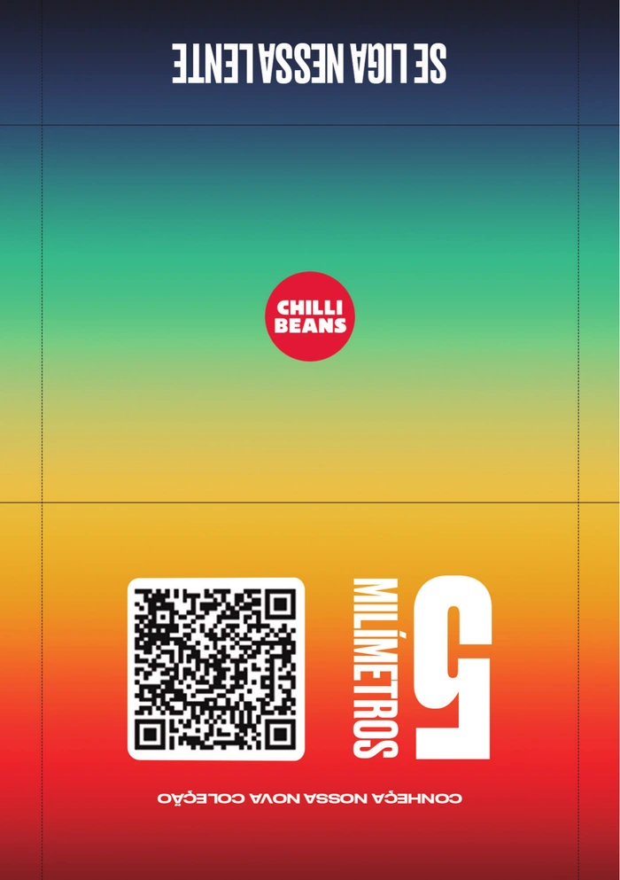Frente e verso do voucher com QR code