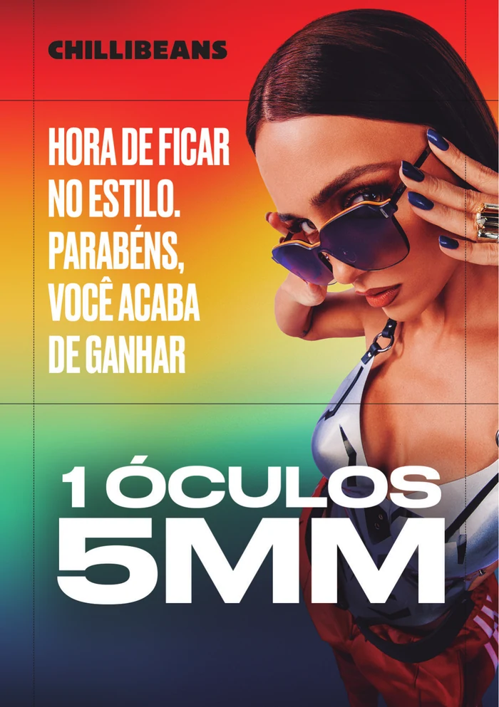Voucher premiado com um óculos da coleção 5 Milímetros