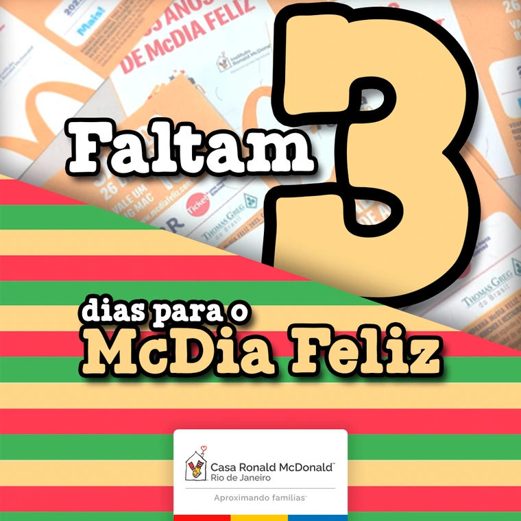 Peça de contagem regressiva: faltam 3 dias
