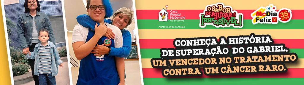 Banner de site da campanha