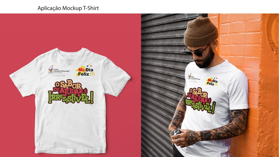 Mockup da camiseta da campanha