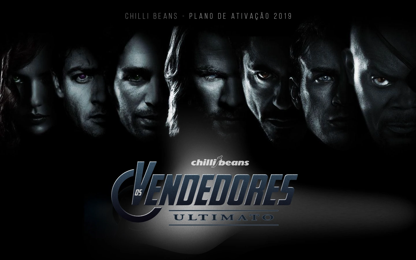 Peça principal da campanha Os Vendedores Ultimato, da Chilli Beans