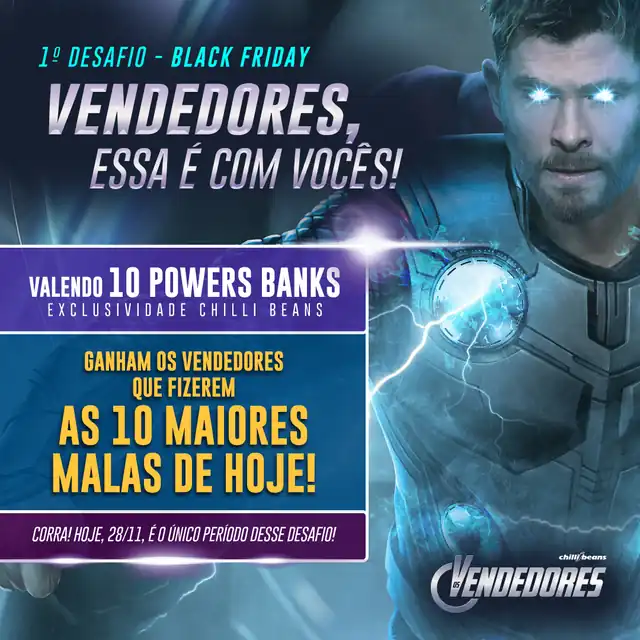 Peça de Black Friday com o Thor