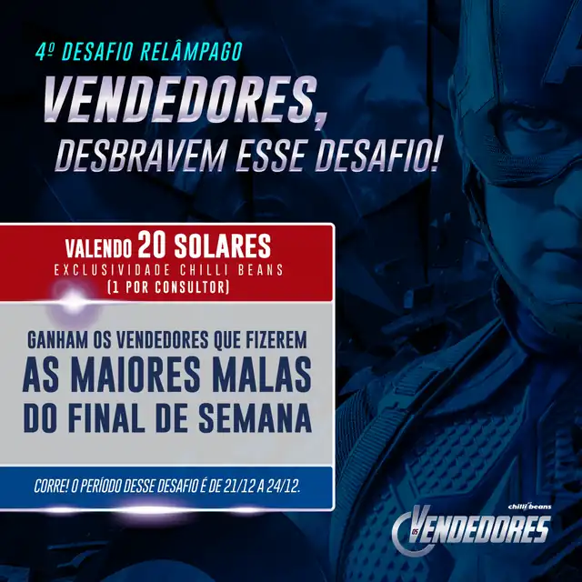 Desafio relâmpago com o Capitão América